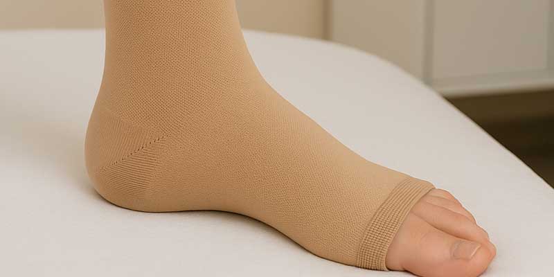 meia de compressão para lipedema